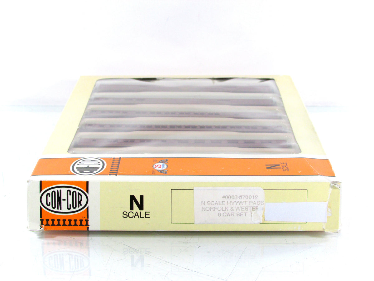 N Scale **NORFOLK & WESTERN** Heavyweight Passenger 6-Car Set -- Con-Cor 570012