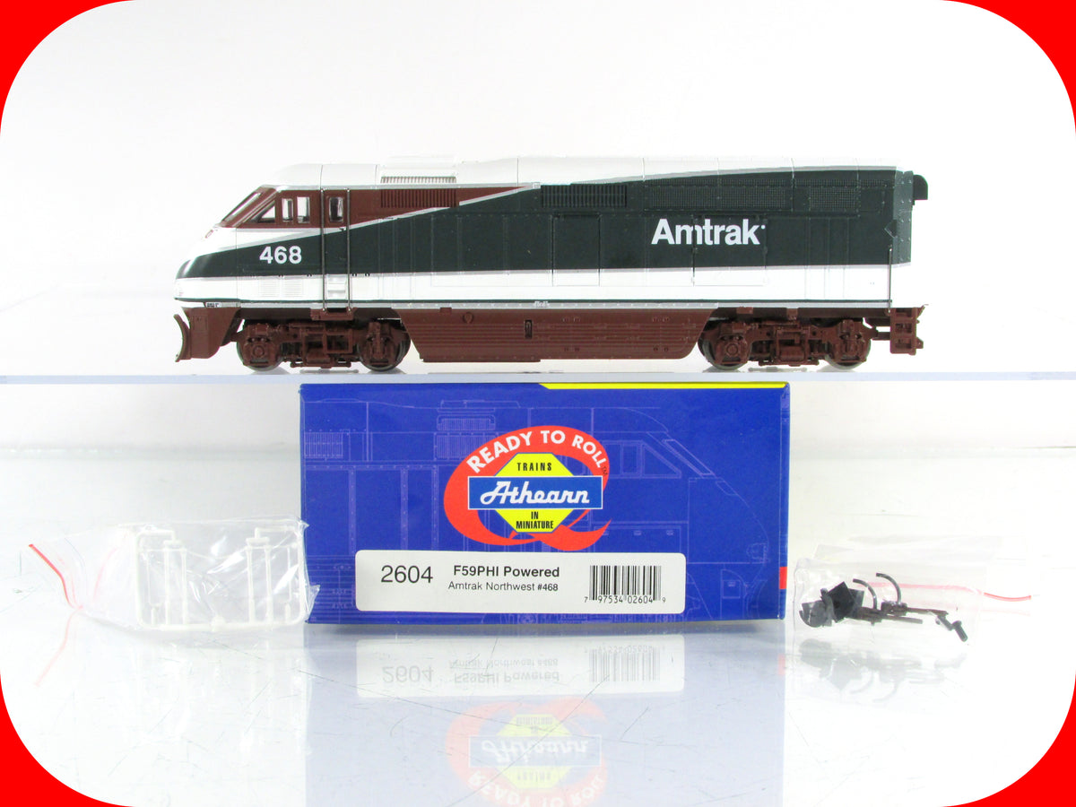 HO Scale ***AMTRAK NORTHWEST*** F59PHI Passenger Locomotive #468 - Athearn 2604