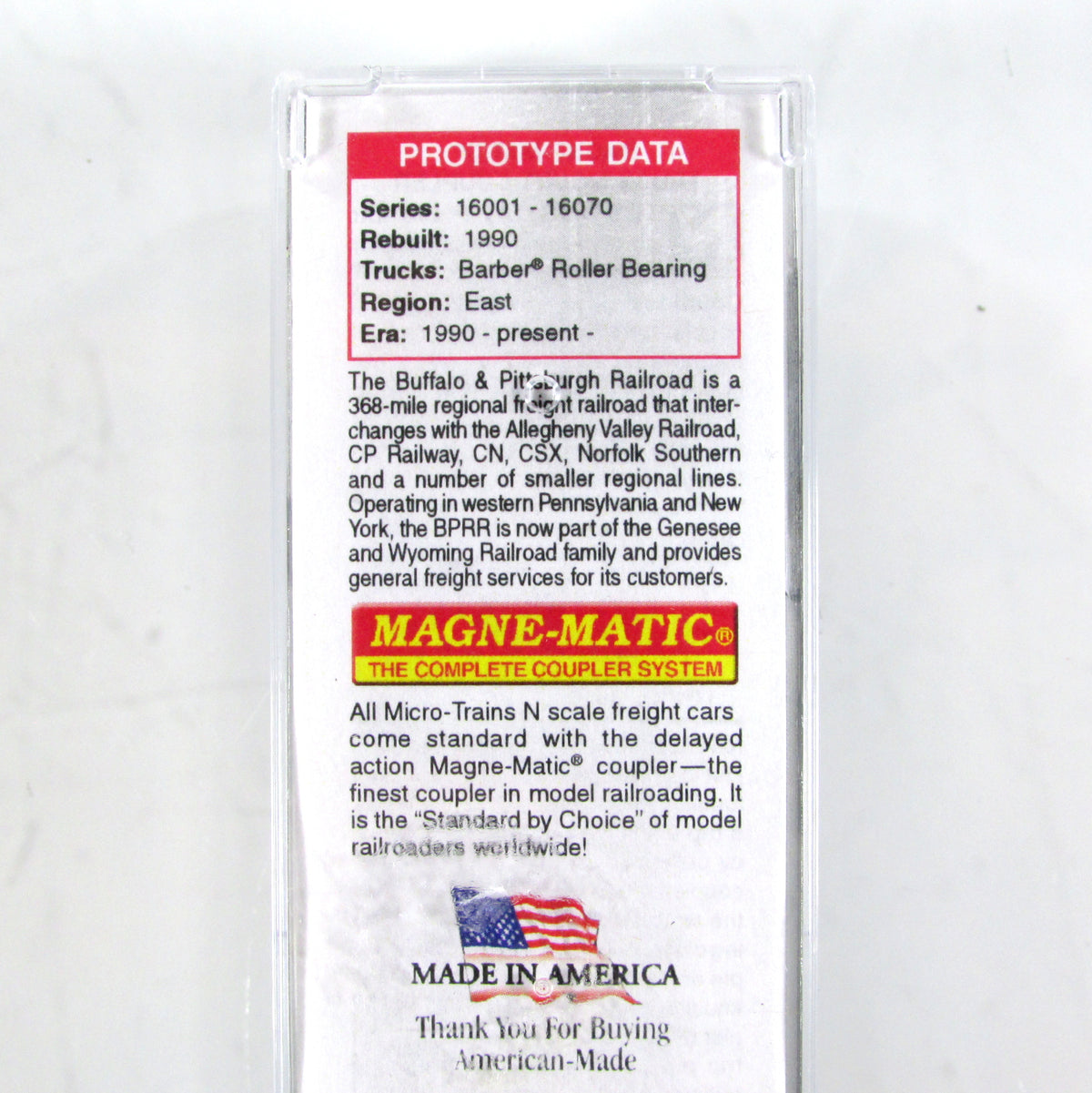 N Scale ***BUFFALO & PITTSBURGH** Shoe Graffiti Box Car - Micro Trains 03044290