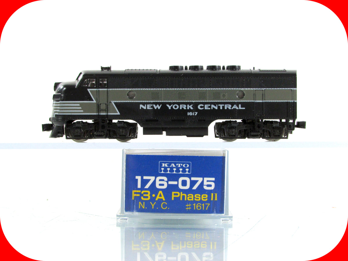 N Scale ***NEW YORK CENTRAL** F3-A Phase II Locomotive, NYC 1617 - Kato 176-075