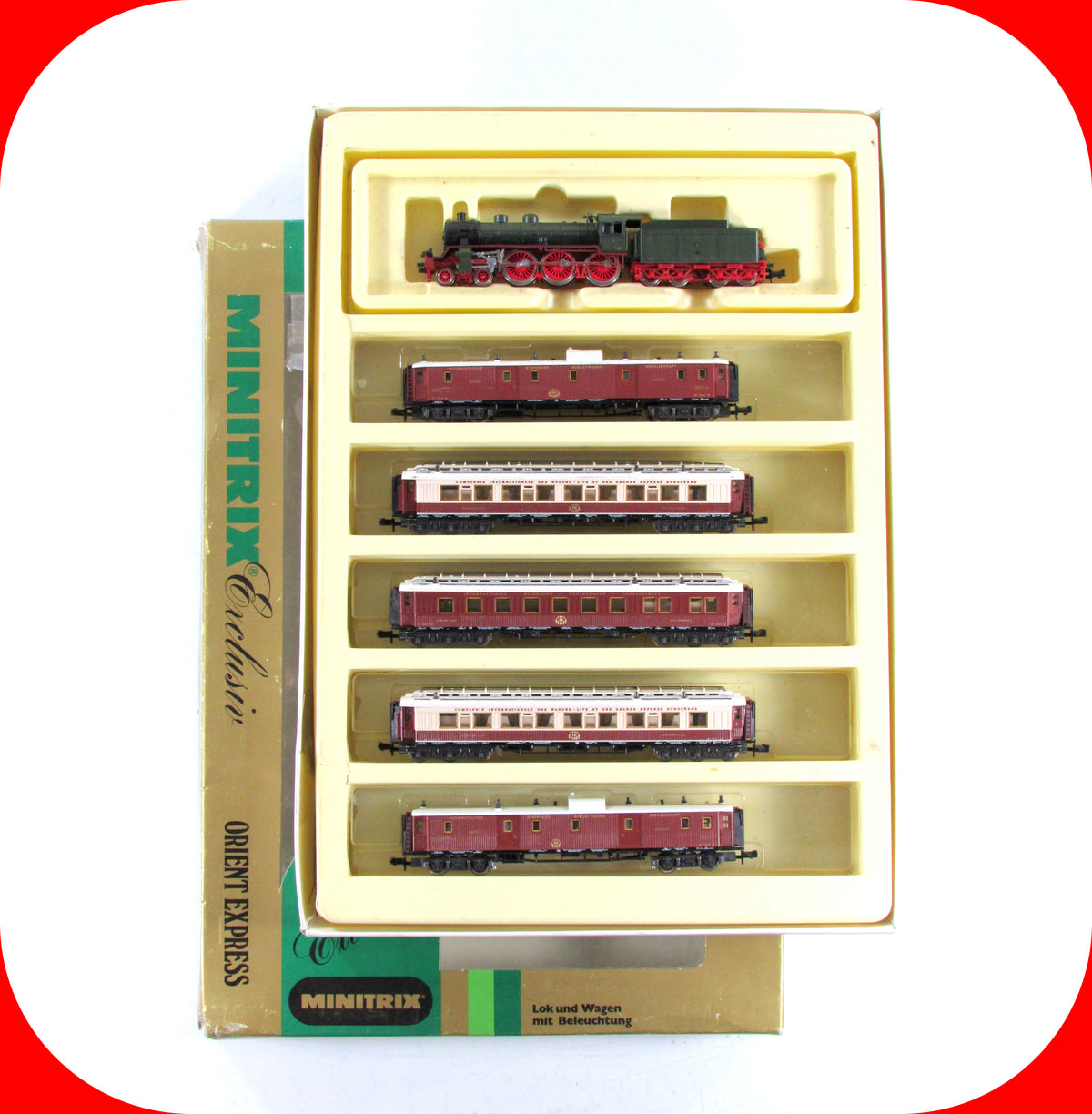 N Scale ***ORIENT EXPRESS** European Locomotive & Passenger Set - Minitrix 1017