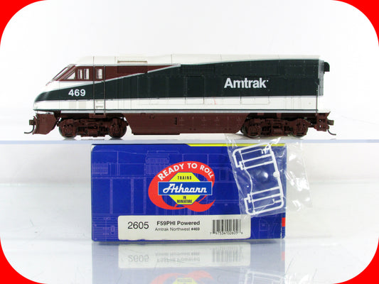 HO Scale ***AMTRAK NORTHWEST*** F59PHI Passenger Locomotive #469 - Athearn 2605