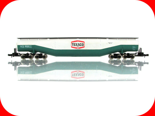 N Scale ***TEXACO*** 94' Jumbo Whale Belly Tank Car, GATX 96502 --- Atlas 3112