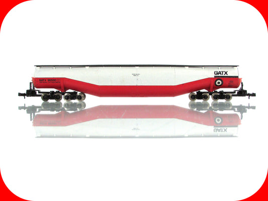 N Scale ***GATX*** 94' Jumbo Whale Belly Tank Car, GATX 96500 ---- Atlas 3114