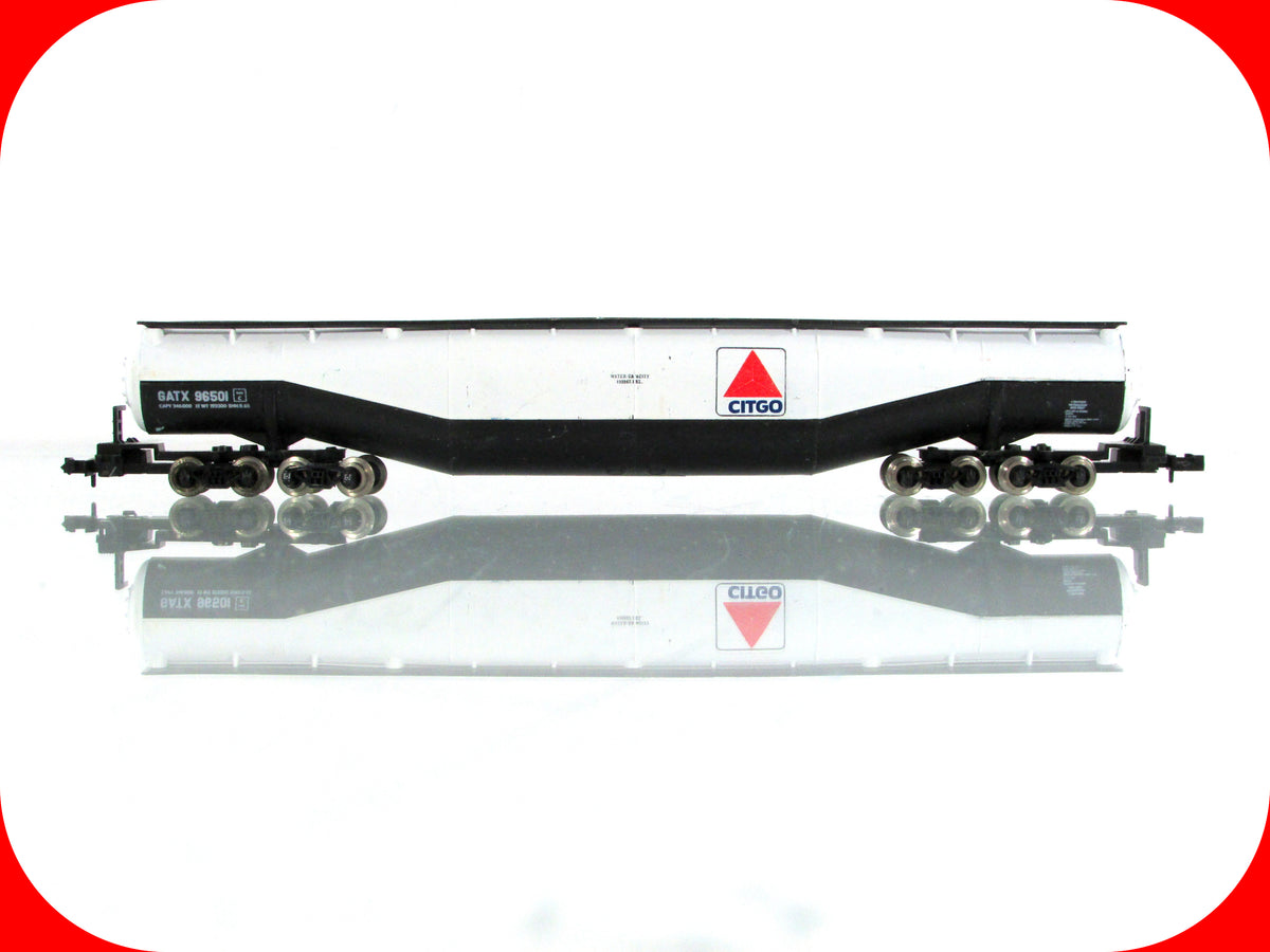 N Scale ****CITGO**** Jumbo 94' Whale Belly Tank Car, GATX 96501 - Atlas 3111