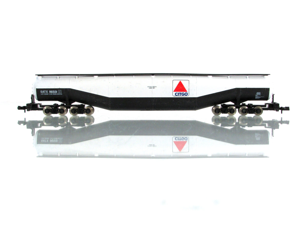 N Scale ****CITGO**** Jumbo 94' Whale Belly Tank Car, GATX 96501 - Atlas 3111