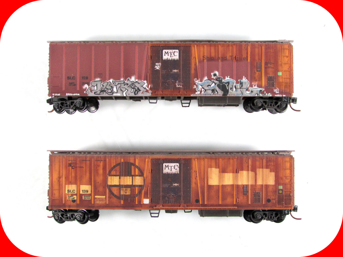 N Scale **SAN LUIS CENTRAL** Weathered Reefers #128,139 - Micro Trains 07044080