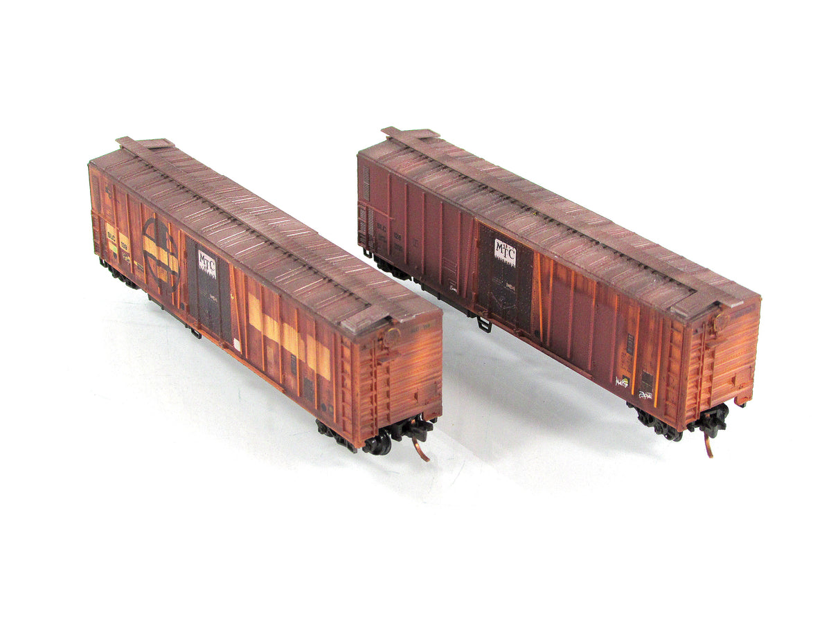 N Scale **SAN LUIS CENTRAL** Weathered Reefers #128,139 - Micro Trains 07044080