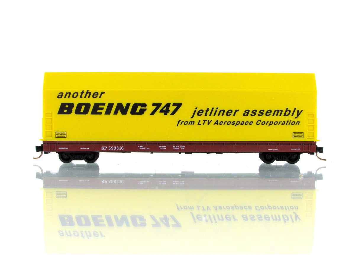 N Scale **BOEING SKYBOX** Aircraft Flat Car, SP 599316 - LBF 5601, MTL Couplers
