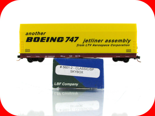 N Scale **BOEING SKYBOX** Aircraft Flat Car, SP 599318 - LBF 5601, MTL Couplers