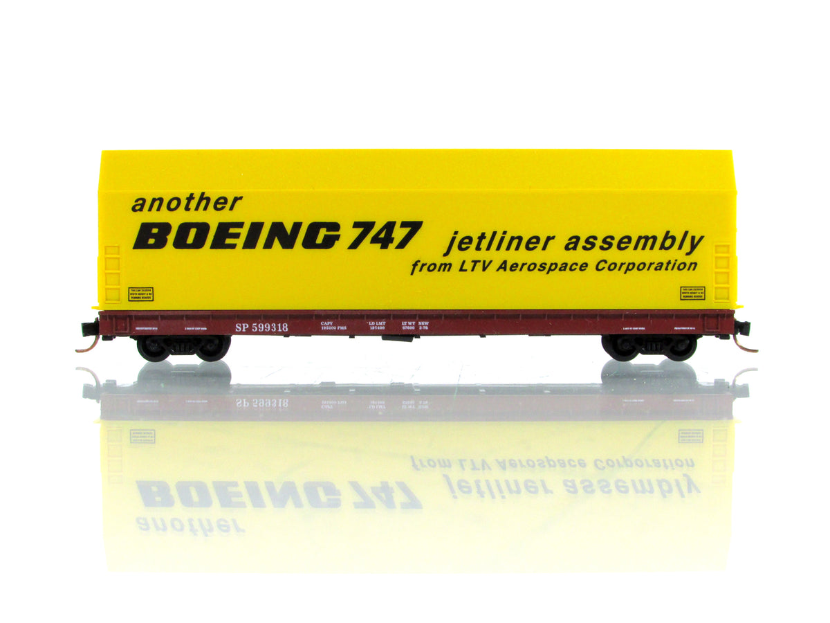 N Scale **BOEING SKYBOX** Aircraft Flat Car, SP 599318 - LBF 5601, MTL Couplers