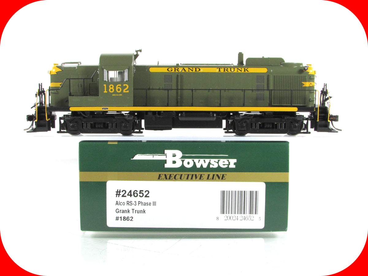 HO Scale ***GRAND TRUNK** RS-3 Diesel #1862 - BOWSER Executive 24652, DCC Ready