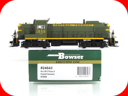 HO Scale ***CENTRAL VERMONT** RS-3, CV 1859 - BOWSER Executive 24653, DCC Ready