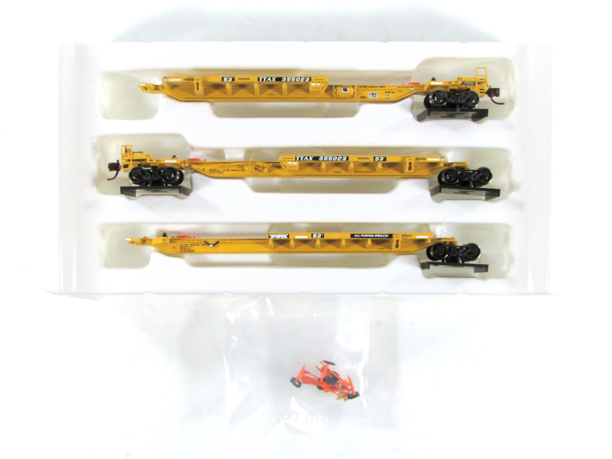 N Scale **TRAILER TRAIN** Trinity 53' 3-Unit Spine Car TTAX 355023 - BLMA 12252