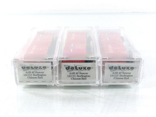 N Scale **BURLINGTON** 40' Box Car Set, CB&Q #39400,39328,39417 - Deluxe 141113