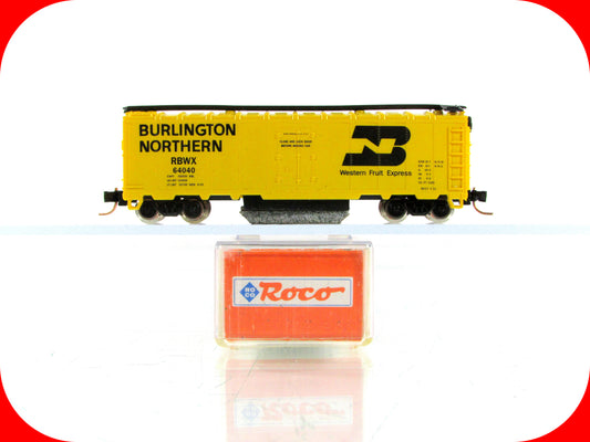 N Scale ***BN*** TRACK CLEANER Box Car, RBWX 64040 --- ROCO 25900, MTL Couplers