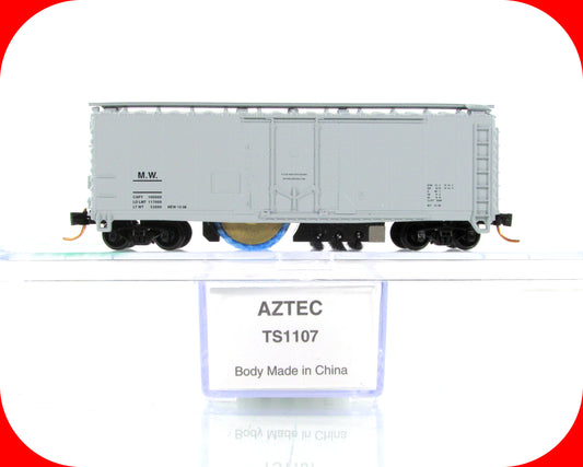 N Scale ***MOW*** Roller Wheel Track Cleaner Car - AZTEC TS1107, MTL Couplers