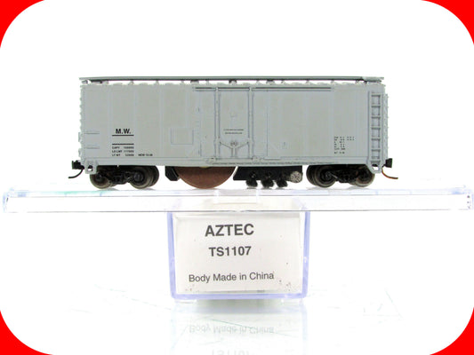 N Scale **MOW** Roller Wheel Track Cleaner Car ----- AZTEC TS1107, MTL Couplers