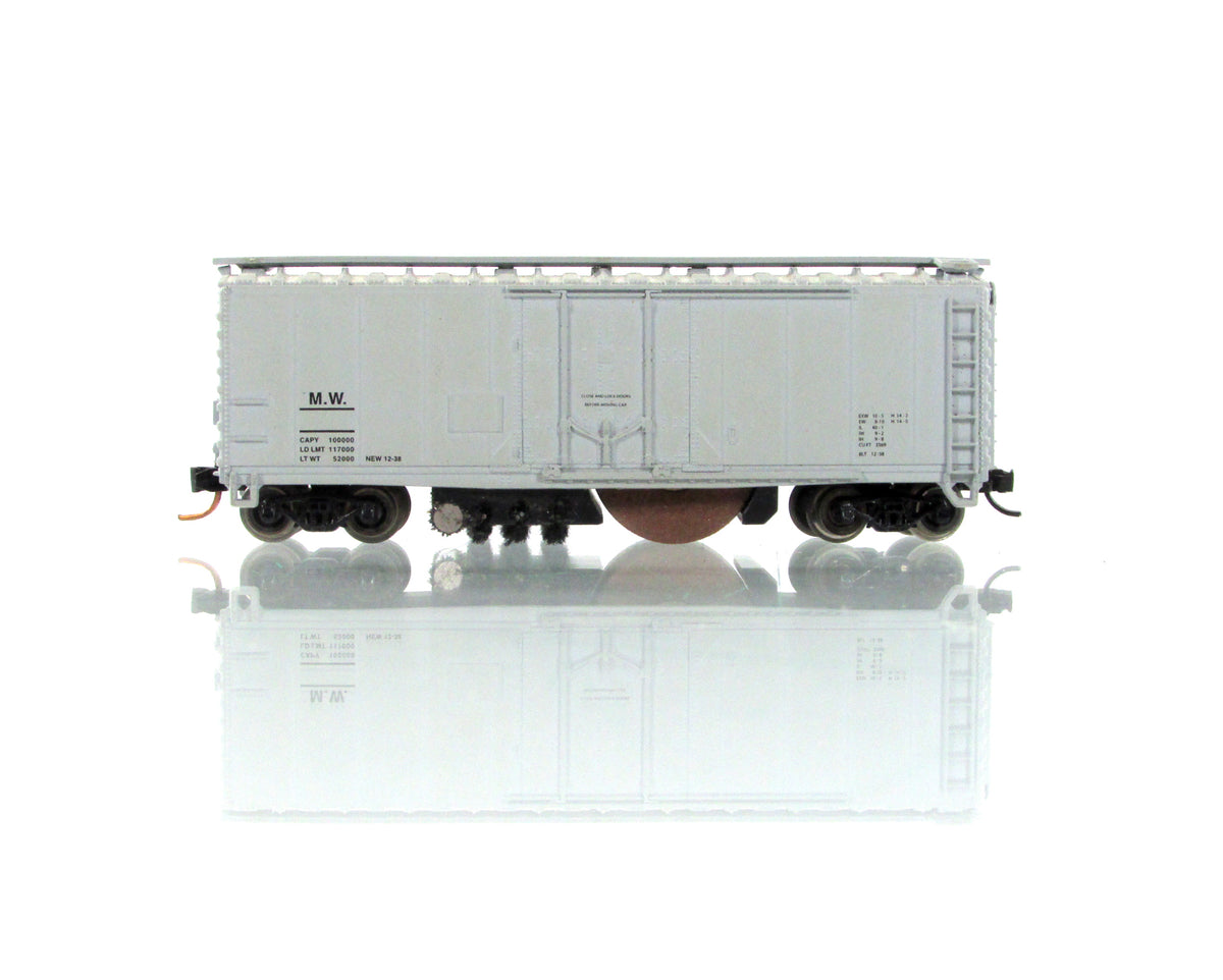 N Scale **MOW** Roller Wheel Track Cleaner Car ----- AZTEC TS1107, MTL Couplers