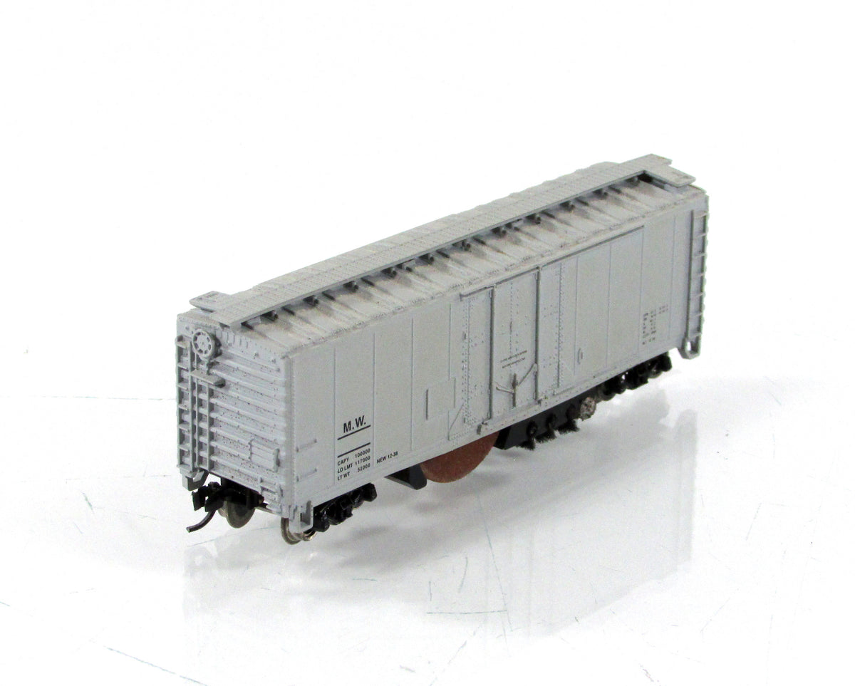 N Scale **MOW** Roller Wheel Track Cleaner Car ----- AZTEC TS1107, MTL Couplers
