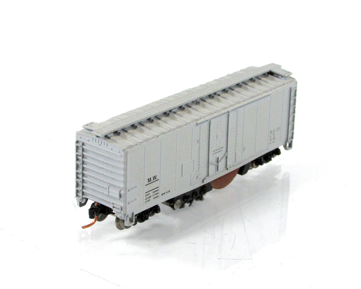 N Scale **MOW** Roller Wheel Track Cleaner Car ----- AZTEC TS1107, MTL Couplers