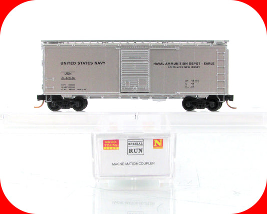 N Scale ***US NAVY*** Ammunition Depot Box Car #61-46036 - Micro Trains Special