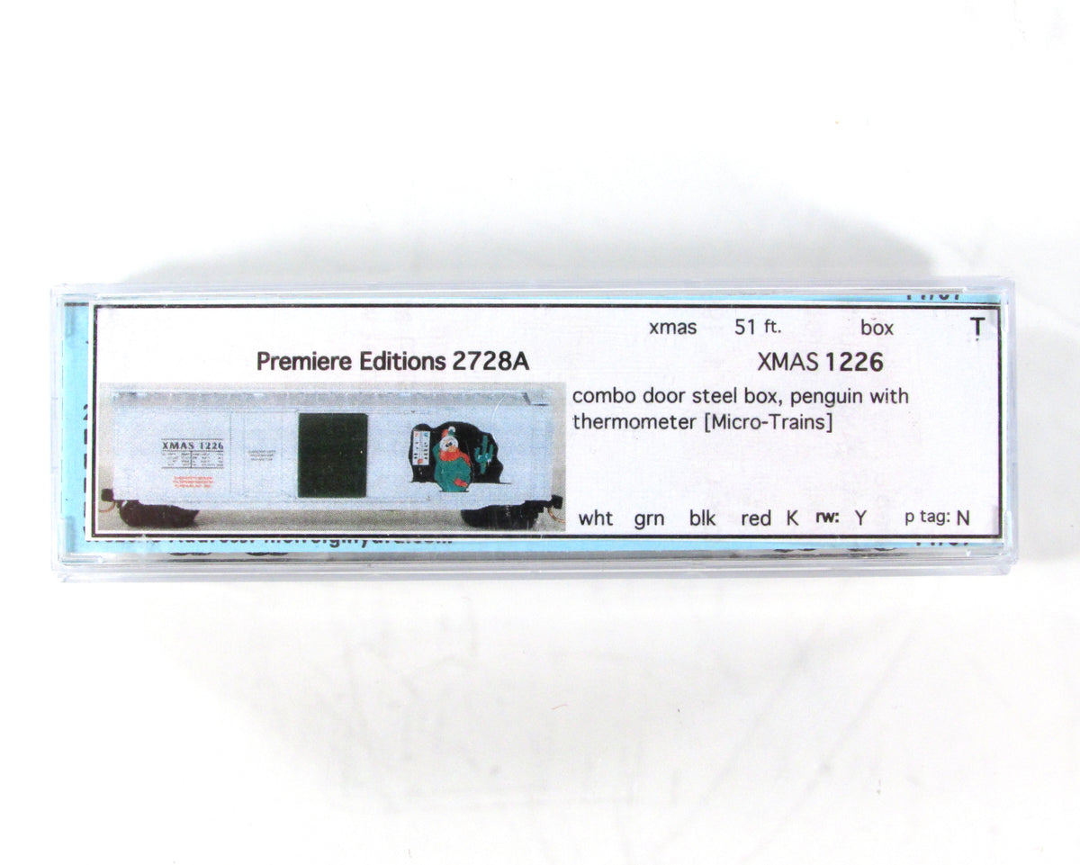 N Scale *CHRISTMAS 2007* Box Car #1226 - Premiere Editions 2728, MTL Cplrs RARE