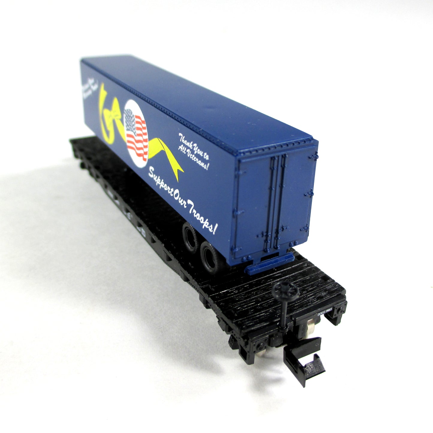 N Scale ***SUPPORT OUR TROOPS*** Trailer on Flat Car - Atlas / LM-810 **RARE*