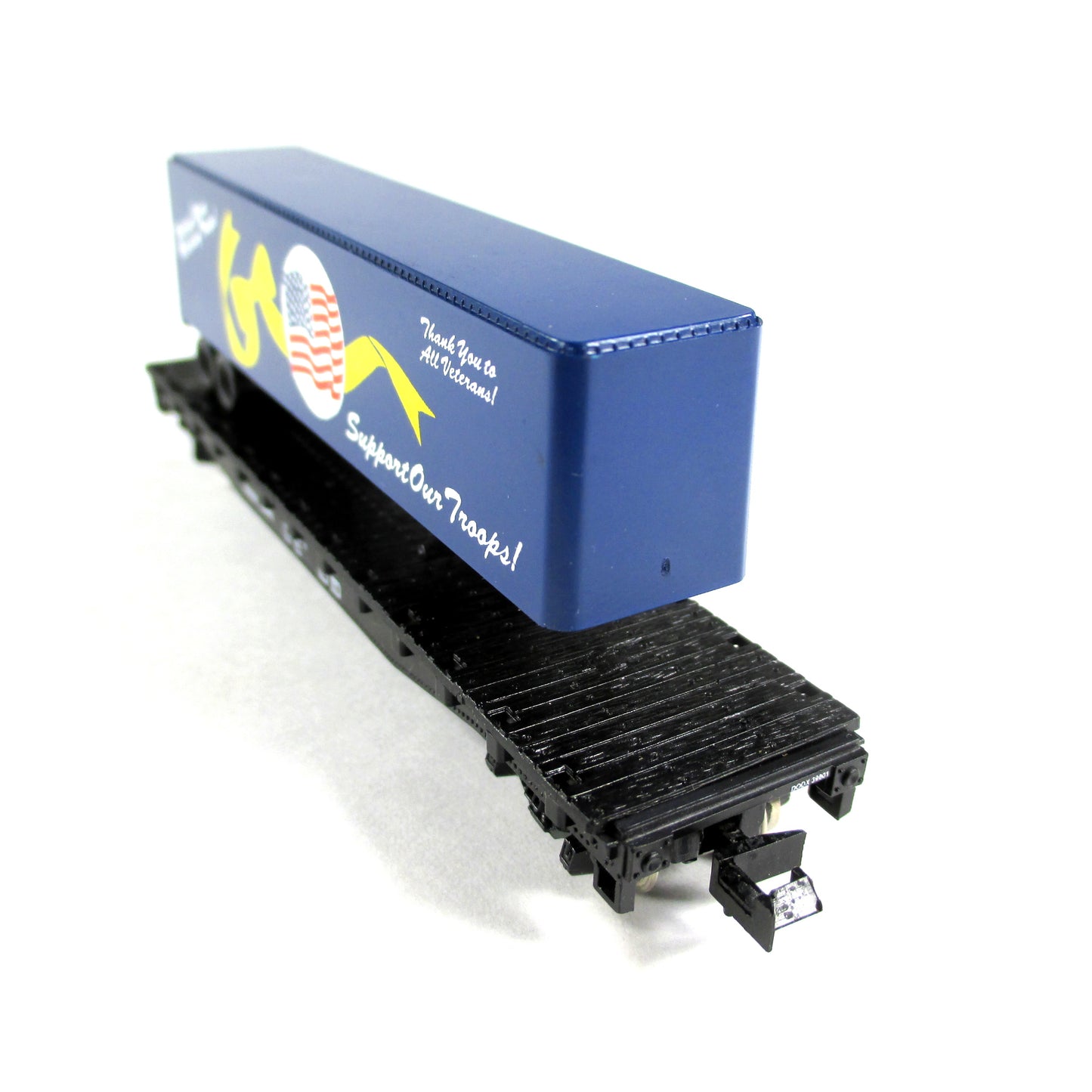N Scale ***SUPPORT OUR TROOPS*** Trailer on Flat Car - Atlas / LM-810 **RARE*