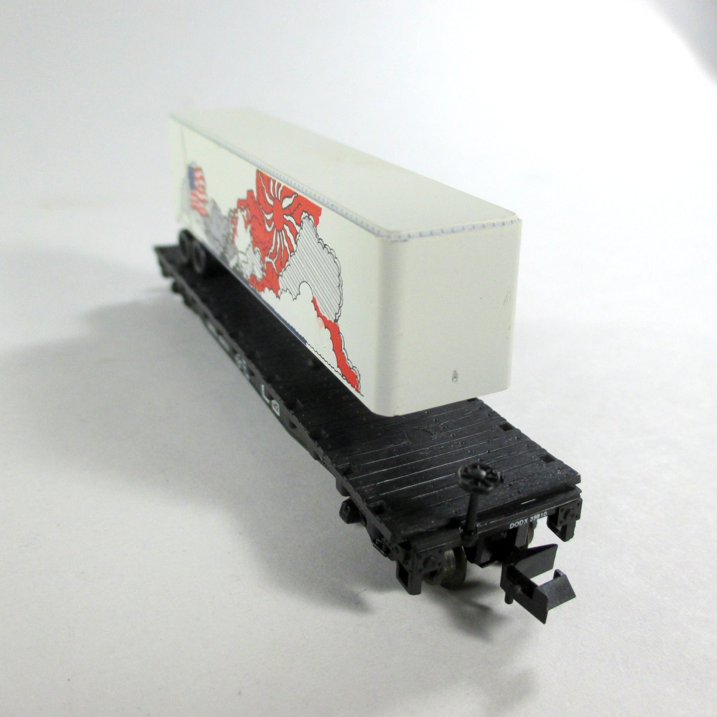 N Scale **DODX Flat Car, Pearl Harbor Trailer** Atlas / Loco-Motives 801 **RARE