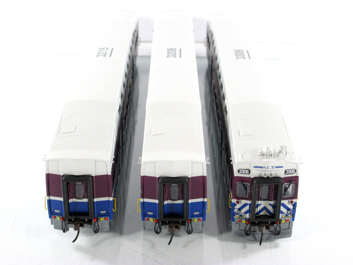 HO Scale ***ACE*** Bombardier Passenger Set #3306, 3208, 3215 --- Athearn 25904