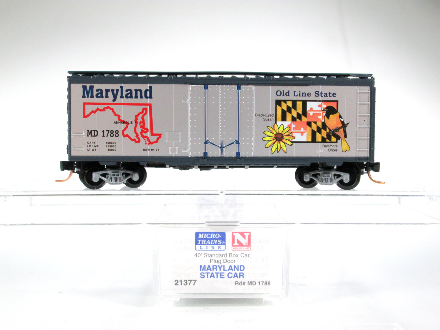 N Scale United States 40' Box Car Patriotic 50-Car Variety Lot - Micro Trains