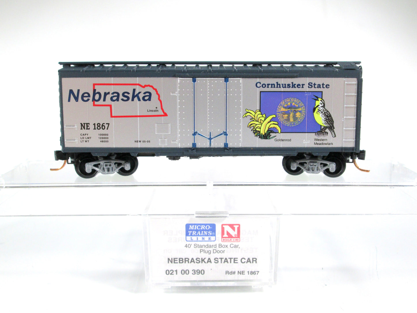 N Scale United States 40' Box Car Patriotic 50-Car Variety Lot - Micro Trains