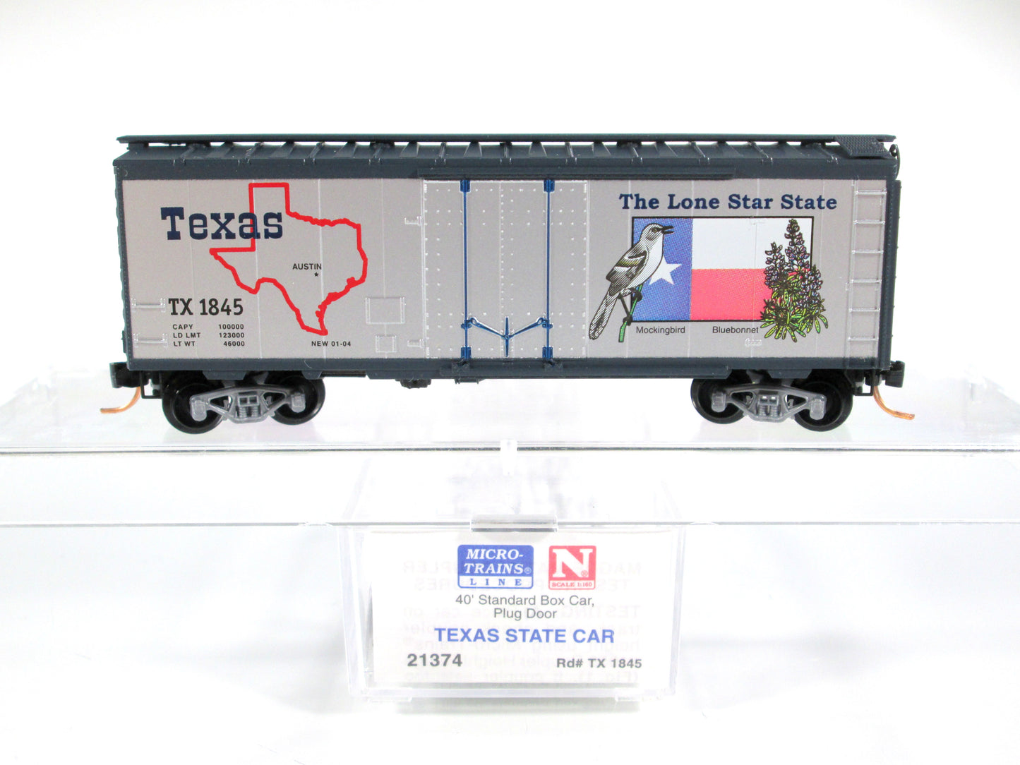 N Scale United States 40' Box Car Patriotic 50-Car Variety Lot - Micro Trains